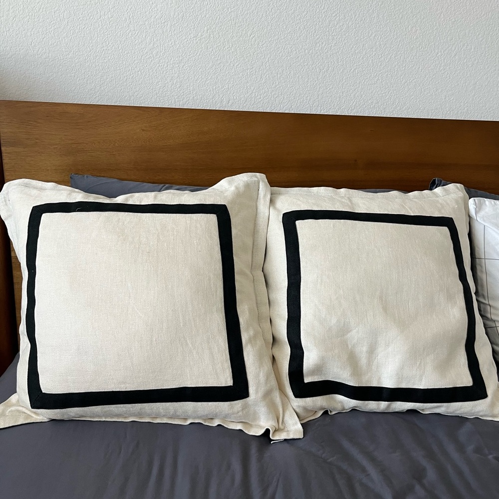 Pottery Barn Linen Pillow covers - set of 2